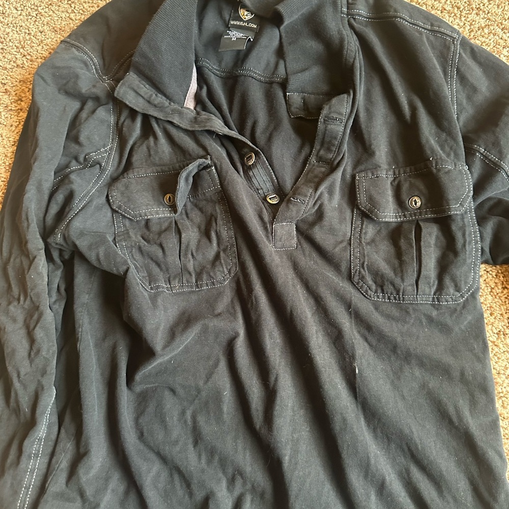 Kuhl Black Long Sleeve Shirt